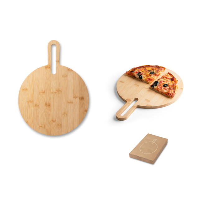 Branded Caraway Round Bamboo Board