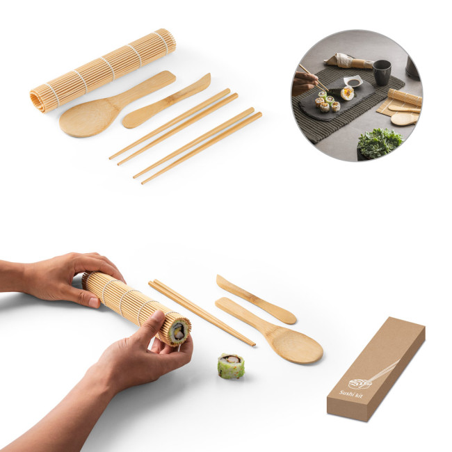 Branded Morimoto Bamboo Sushi Set