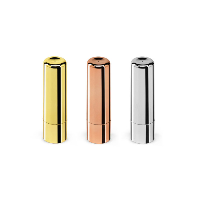 Branded Scarlett Lip Balm In Mirror Finish Metal Case