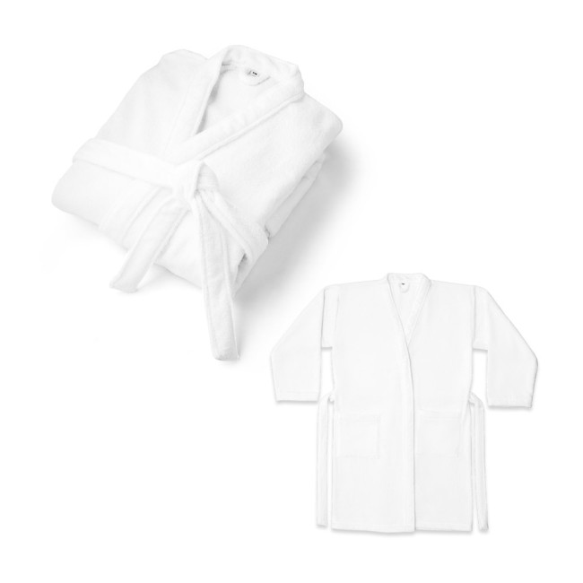 Branded Ruffalo Large Recycled Cotton Bathrobe 350 g/m²