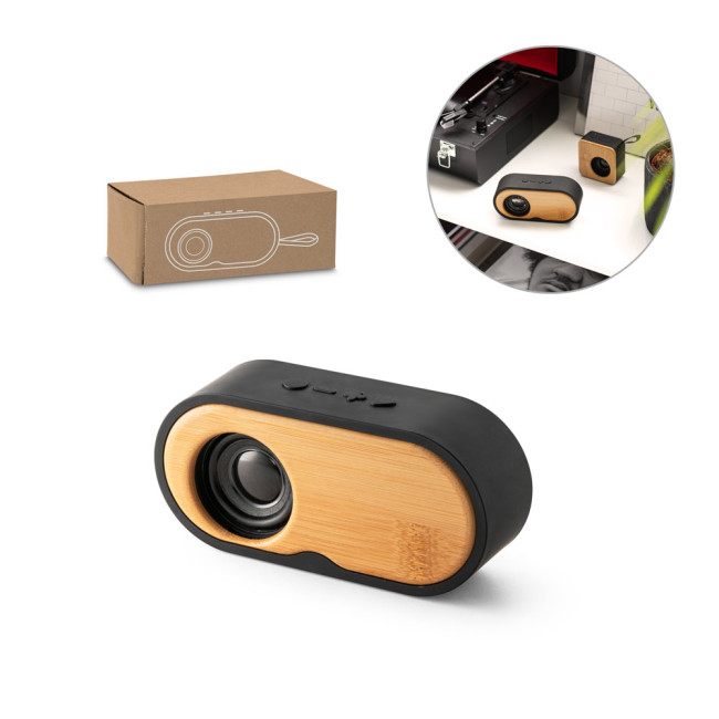 Branded rABS & Bamboo Portable Speaker