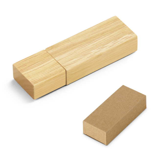 Branded Bamboo USB Flash Drive 8GB