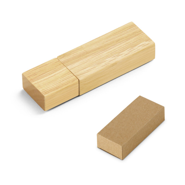 Branded Bamboo USB Flash Drive 16GB