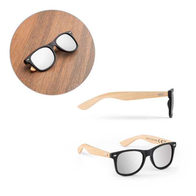 Branded PP And Bamboo Sunglasses