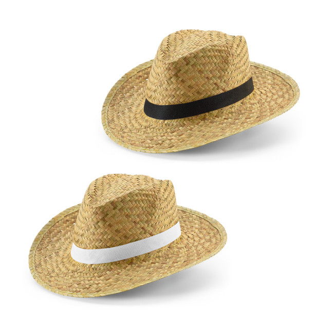 Custom Printed Natural Straw Hat