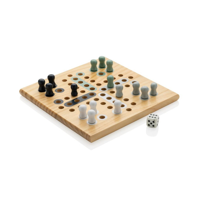 Custom Printed Claire Wooden Ludo Game