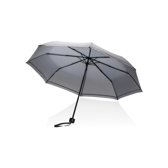 Custom Printed Impact Aware Rpet Pongee Mini Reflective Umbrella 20.5" - Image 2