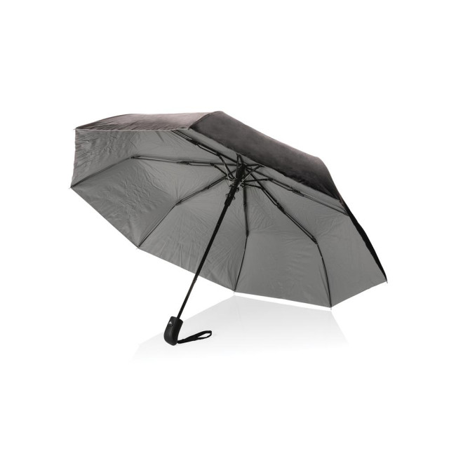 Custom Printed Impact Aware Rpet Pongee Dual Colour Mini Umbrella 21" - Image 2