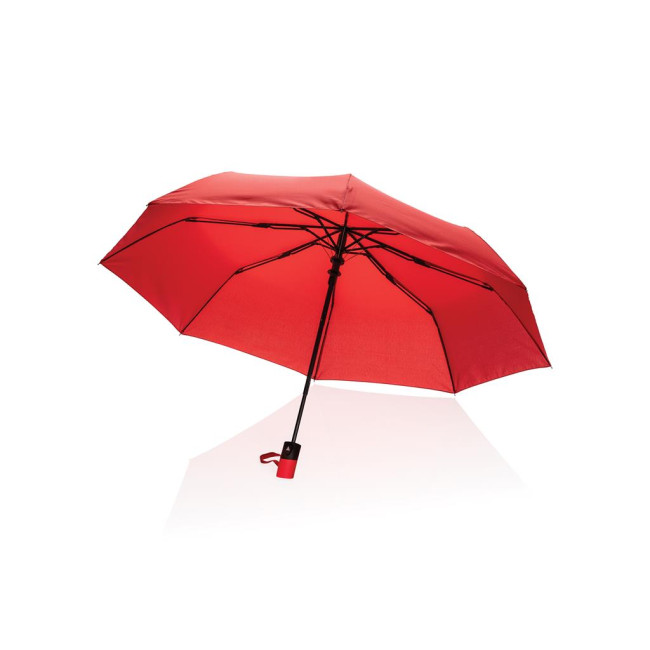 Custom Printed Impact Aware Rpet Mini Auto Open Umbrella 21" - Image 2