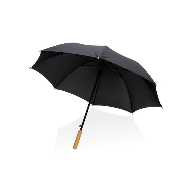 Custom Printed Impact Aware Rpet Auto Open Bamboo Umbrella 23" - Image 6