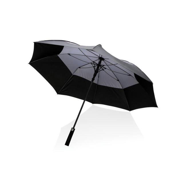 Custom Printed Impact Aware Rpet Auto Open Stormproof Umbrella 27" - Image 3