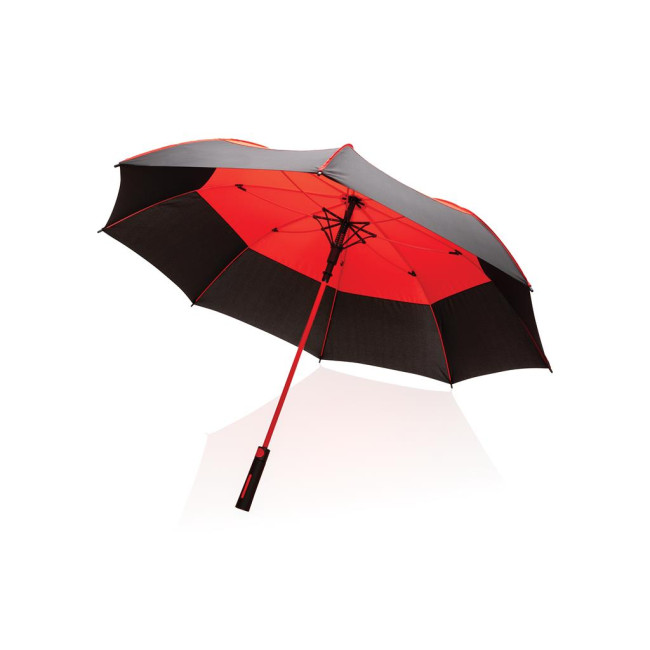 Custom Printed Impact Aware Rpet Auto Open Stormproof Umbrella 27" - Image 2