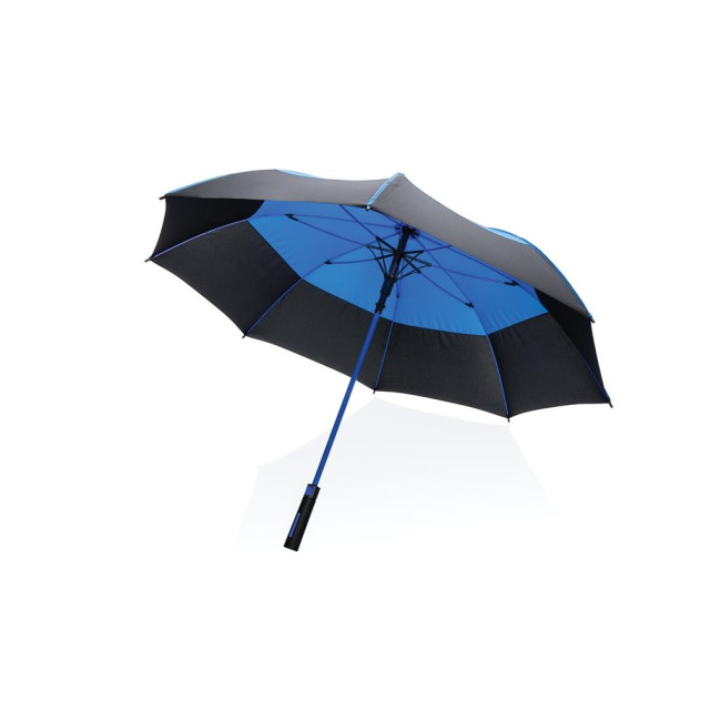 Custom Printed Impact Aware Rpet Auto Open Stormproof Umbrella 27" - Image 1