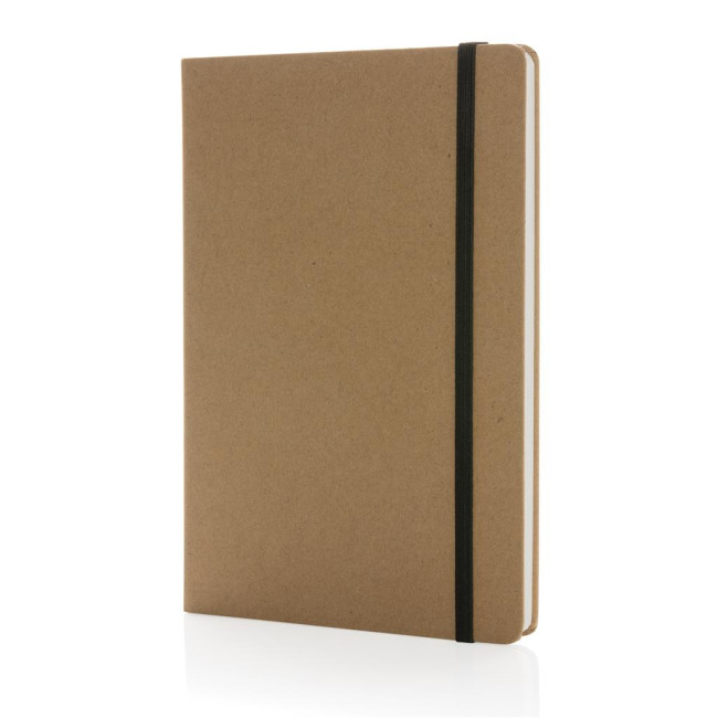 Custom Printed Craftstone A5 Recycled Kraft And Stonepaper Notebook - Image 1