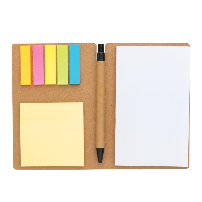 Custom Printed Kraft Sticky Notes A6 Booklet With Pen