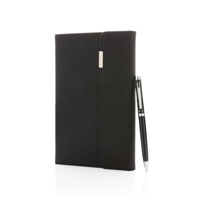 Branded Swiss Peak Deluxe A5 Notebook And Pen Set