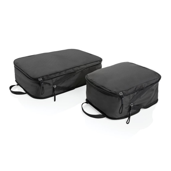 Branded Swiss Peak Ridge Aware Rpet Compression Travel Cubes 2pc