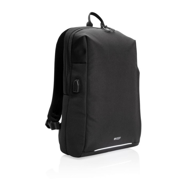 Branded Swiss Peak Aware RFID And USB A Laptop Backpack