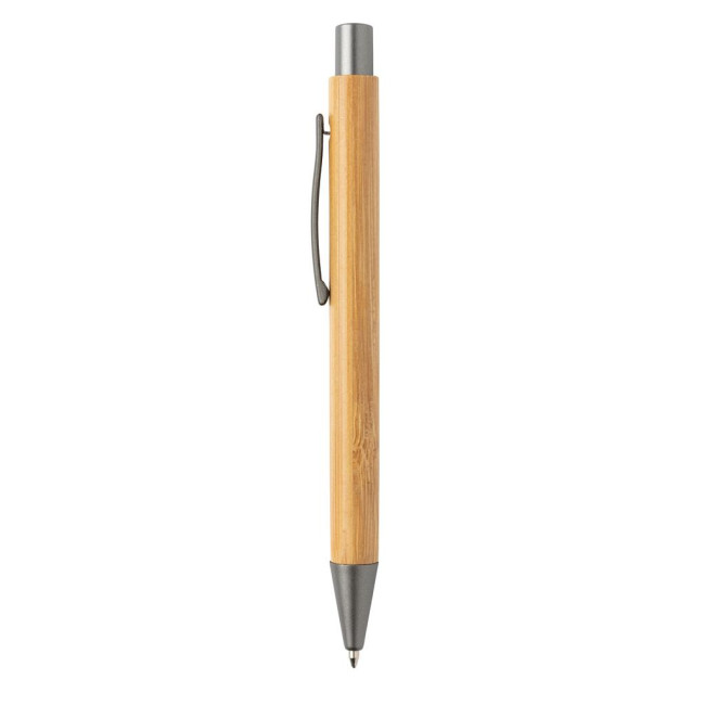 Branded Slim Design Bamboo Pen