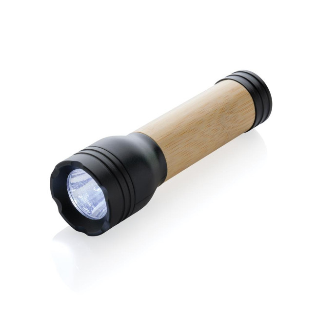 Branded Lucid RCS Certified Recycled Plastic & Bamboo Torch 1W