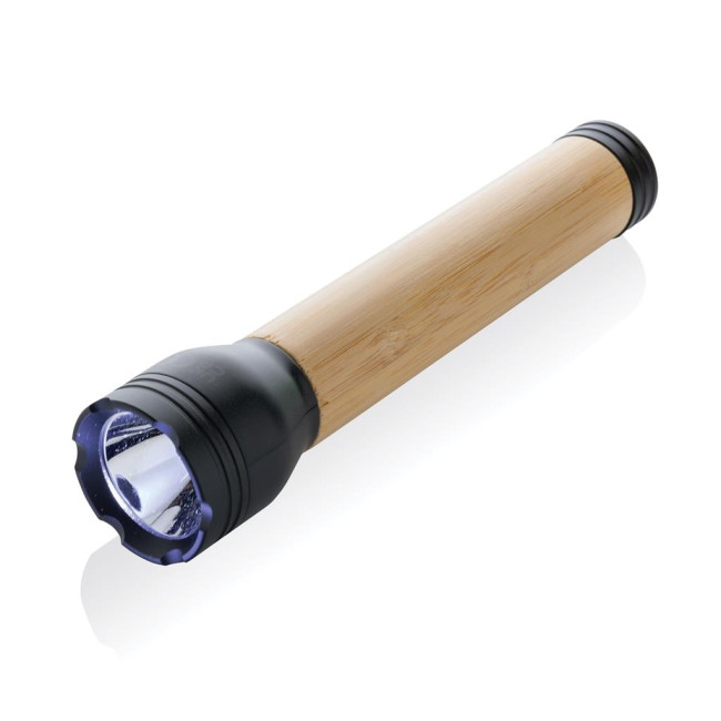 Branded Lucid RCS Certified Recycled Plastic & Bamboo Torch 5W