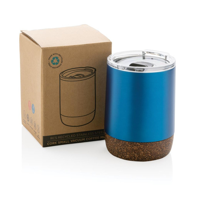 Custom Printed RCS Re-Steel Cork Small Vacuum Coffee Mug 180ml - Image 1