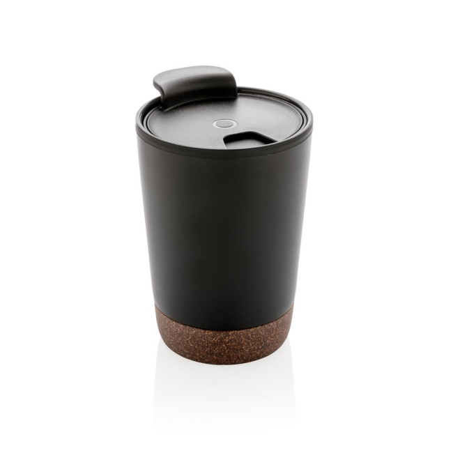 Custom Printed GRS Rpp Stainless Steel Cork Coffee Tumbler 300ml - Image 2