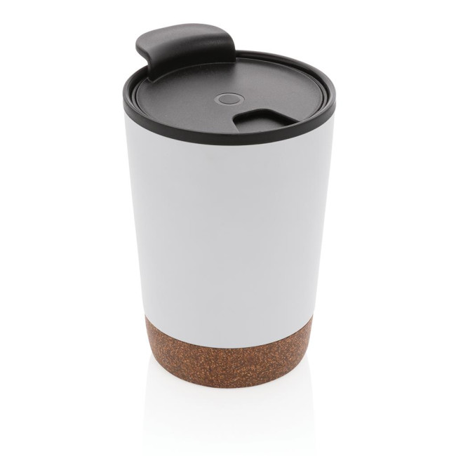 Custom Printed GRS Rpp Stainless Steel Cork Coffee Tumbler 300ml - Image 4