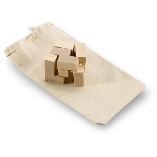 Custom Printed Wooden Puzzle In Cotton Pouch - Image 5