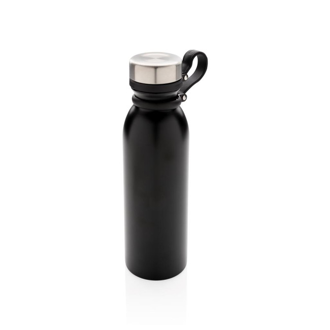 Custom Printed Copper Vacuum Insulated Bottle With Carry Loop 600ml