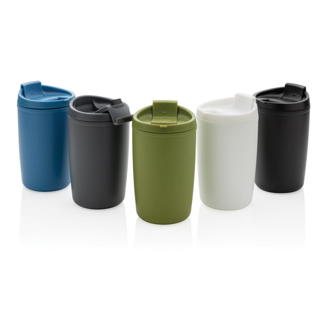 Custom Printed GRS Recycled PP Tumbler With Flip Lid 300ml - Image 1