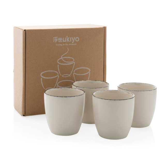 Custom Printed Ukiyo Drinkware Set 4pcs