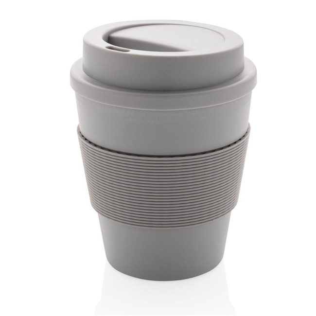 Custom Printed Reusable Coffee Cup With Screw Lid 350ml - Image 3