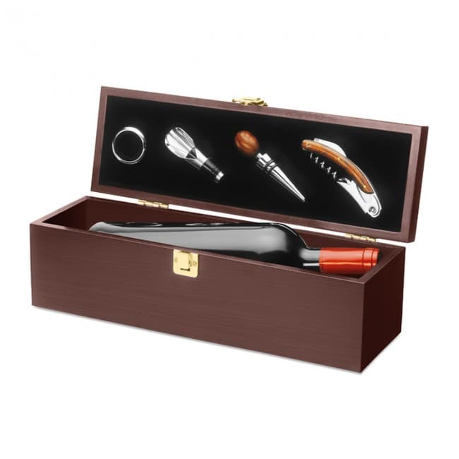 Custom Printed Wine Set In Wine Box - Image 4