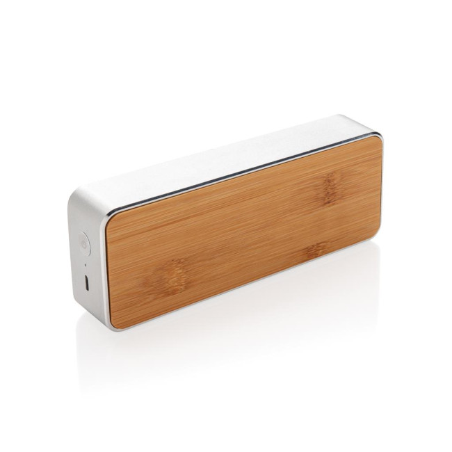 Branded Nevada Bamboo Wireless Speaker 3W