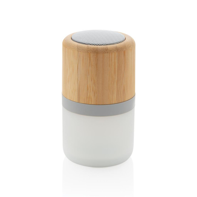 Branded Bamboo Colour Changing Speaker Light 3W