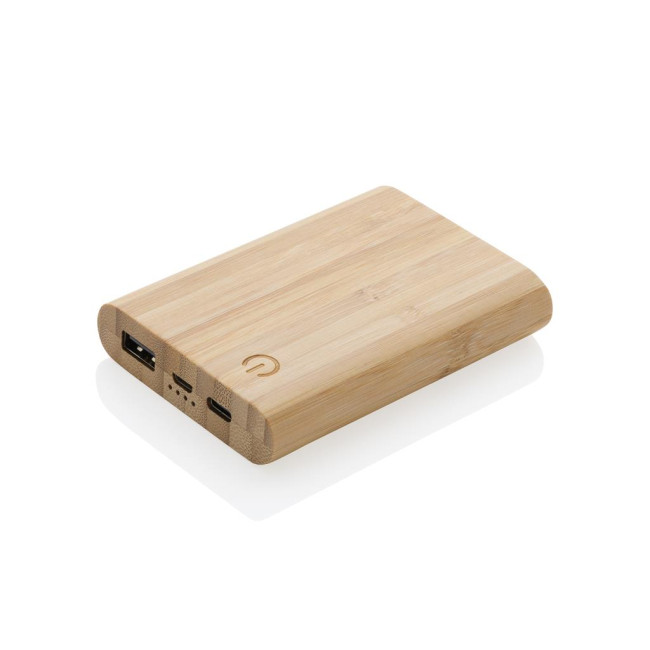 Branded Bamboo Powerbank 5.000mAh