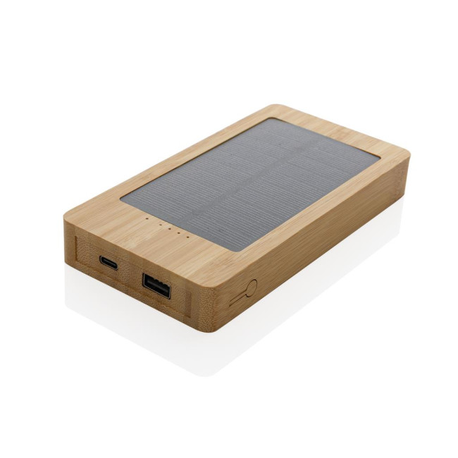 Branded Sunwick Bamboo Solar Powerbank 10.000mAh