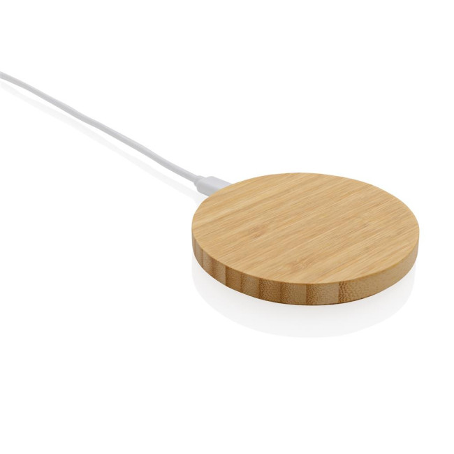 Branded Bamboo Wireless Charger 15W