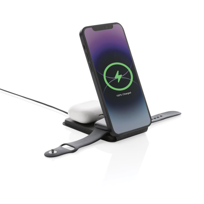 Branded Swiss Peak RCS Rpu 3-In-1 Magnetic Wireless Charger 15W