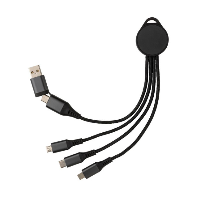 Custom Printed Terra RCS Recycled Aluminium 6-In-1 Charging Cable