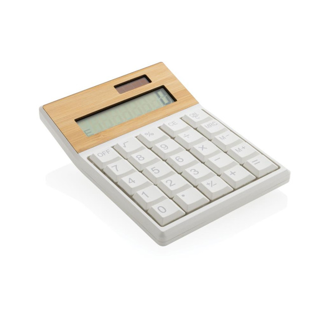 Branded Utah RCS Recycled Plastic And  Bamboo Calculator