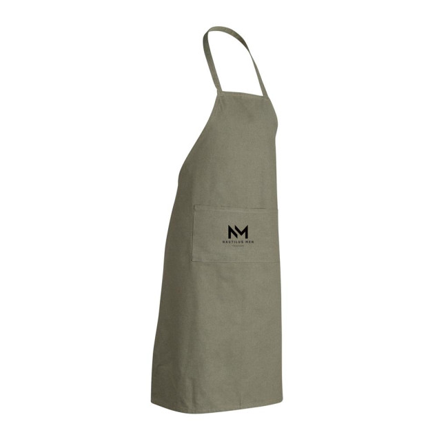 Custom Printed Impact Aware Recycled Cotton Apron 180gr - Image 2