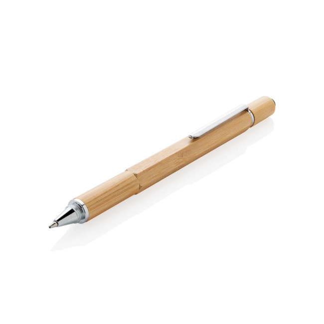 Branded Bamboo 5-In-1 Toolpen