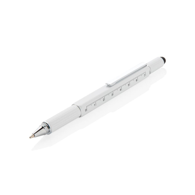 Custom Printed 5-In-1 Aluminium Toolpen - Image 1