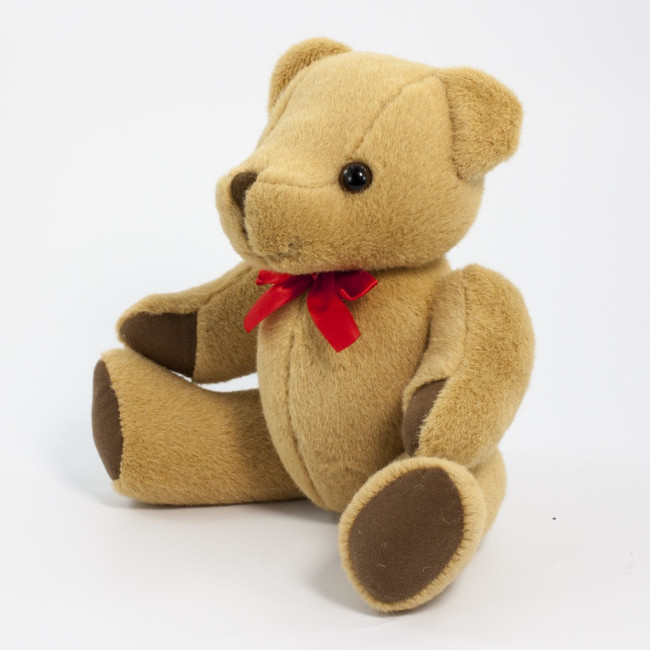 Custom Printed Honey Jointed Bear 30cm - Image 2