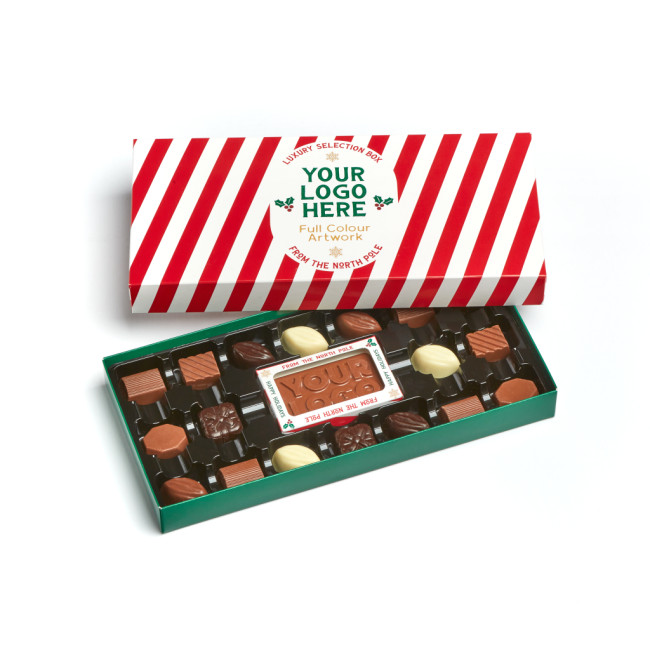 Custom Printed Winter Collection Selection Box 18x Chocolate Truffles & Bar