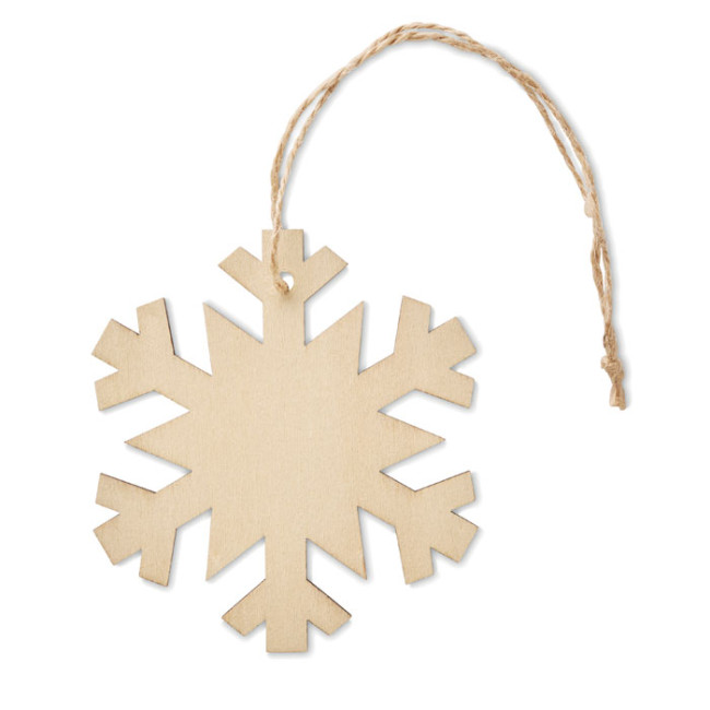 Custom Printed Snowflake Tree Hanger