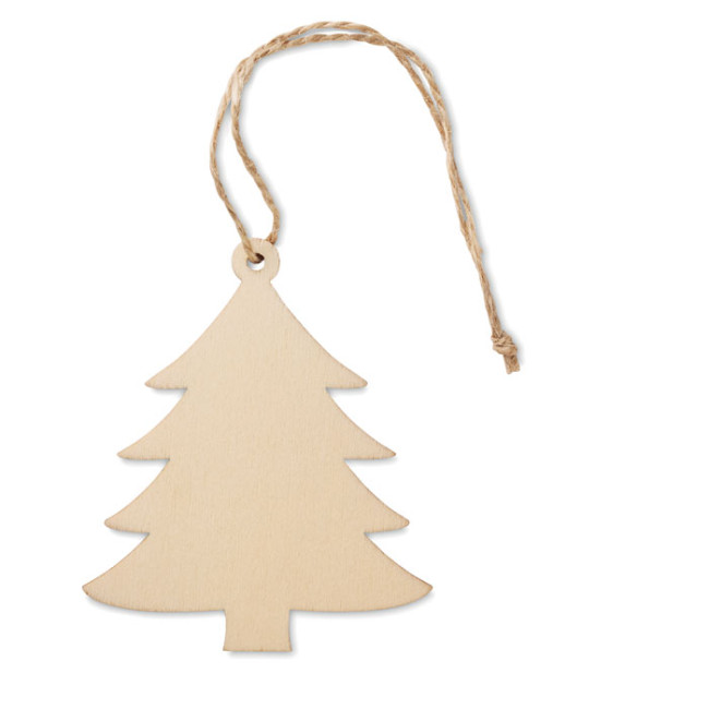 Custom Printed Wooden Tree Shaped Hanger