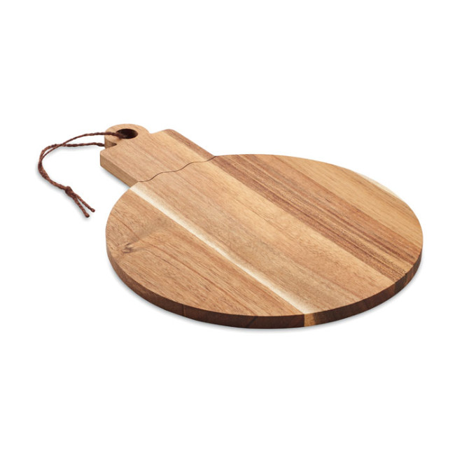 Custom Printed Christmas Bauble Acacia Wood Serving Board